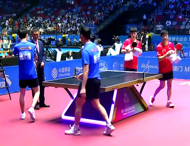 波兰乒乓球队鏖战中国乒乓球队,马龙关键制胜 波兰乒乓球队鏖战中国乒乓球队,马龙关键制胜